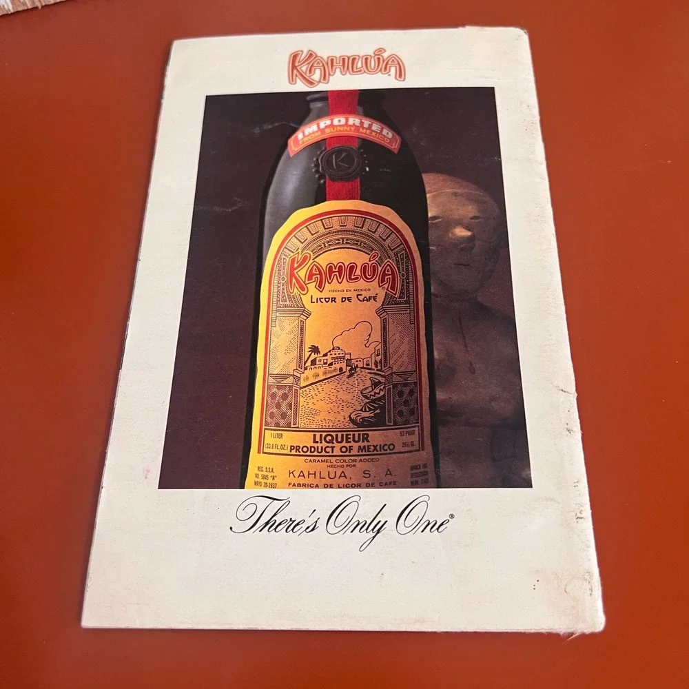Kahlua vintage 1986
